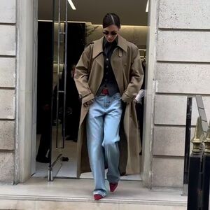 London Fog Khaki Trench Coat‎